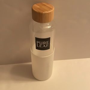 Pure Leaf  glass water bottle.